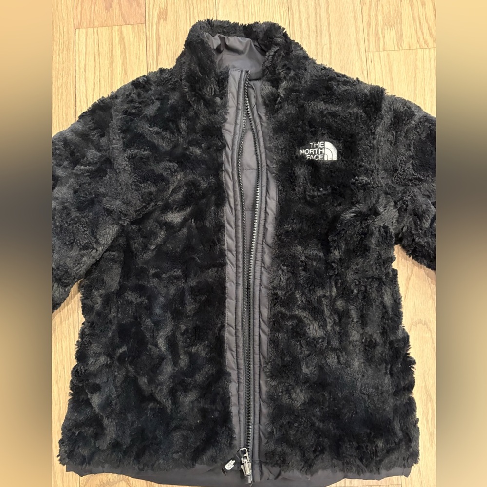 North Face -girls reversible winter jacket! Water repellent and fur lined! - Picture 5 of 6